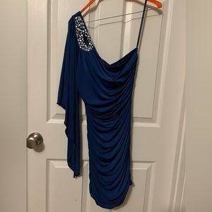 Blue short formal dress